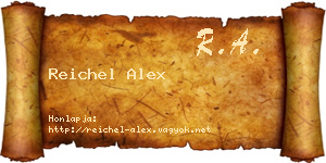 Reichel Alex névjegykártya